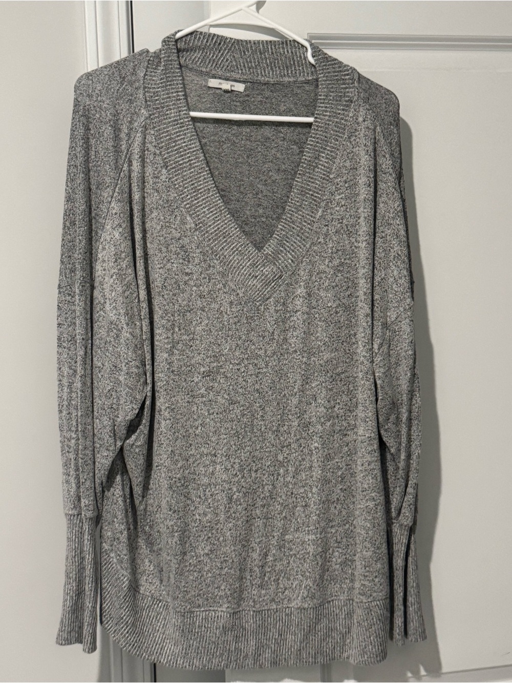 Maurices Gray V-Neck Lightweight Pullover Sweater